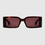 Rectangular frame sunglasses